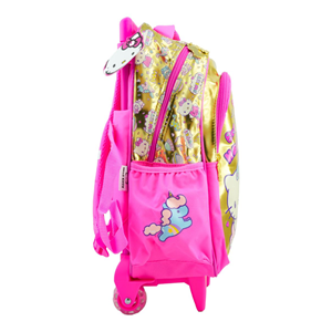 کوله پشتی چرخدار 40 سانتی هلو کیتی آبنباتی Trolly Bag - Hello Kitty_کوله پشتی